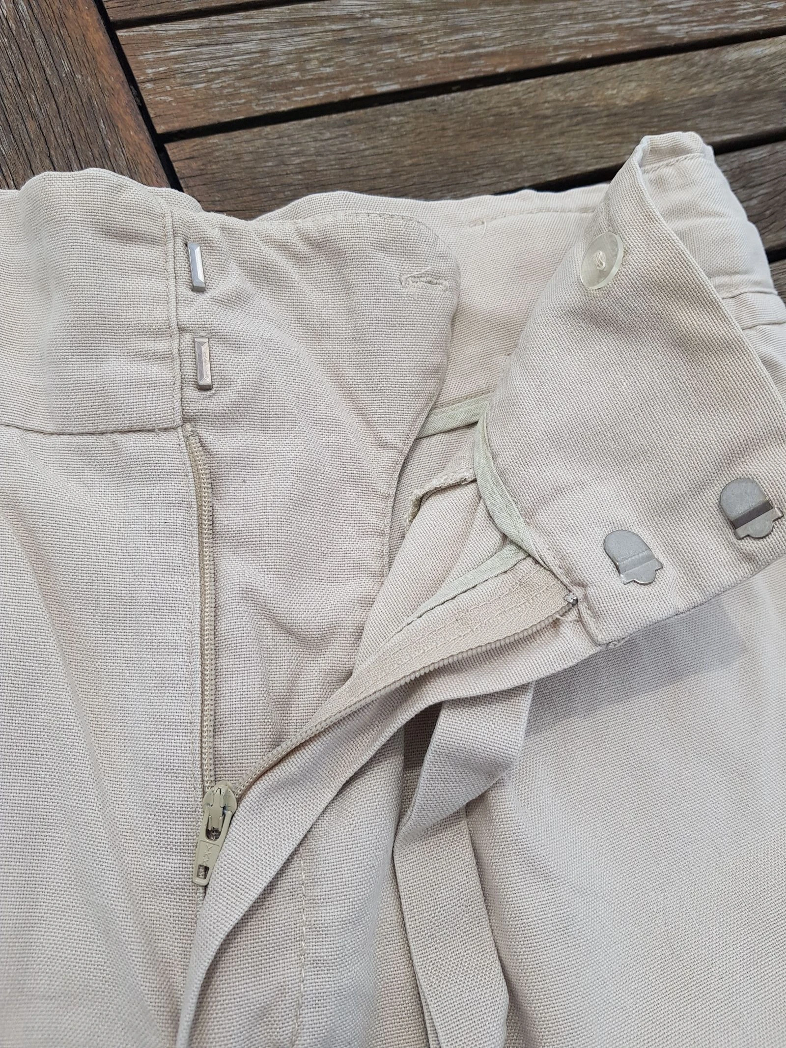 Bermudas de cintura alta em algodão e linho – photo 2